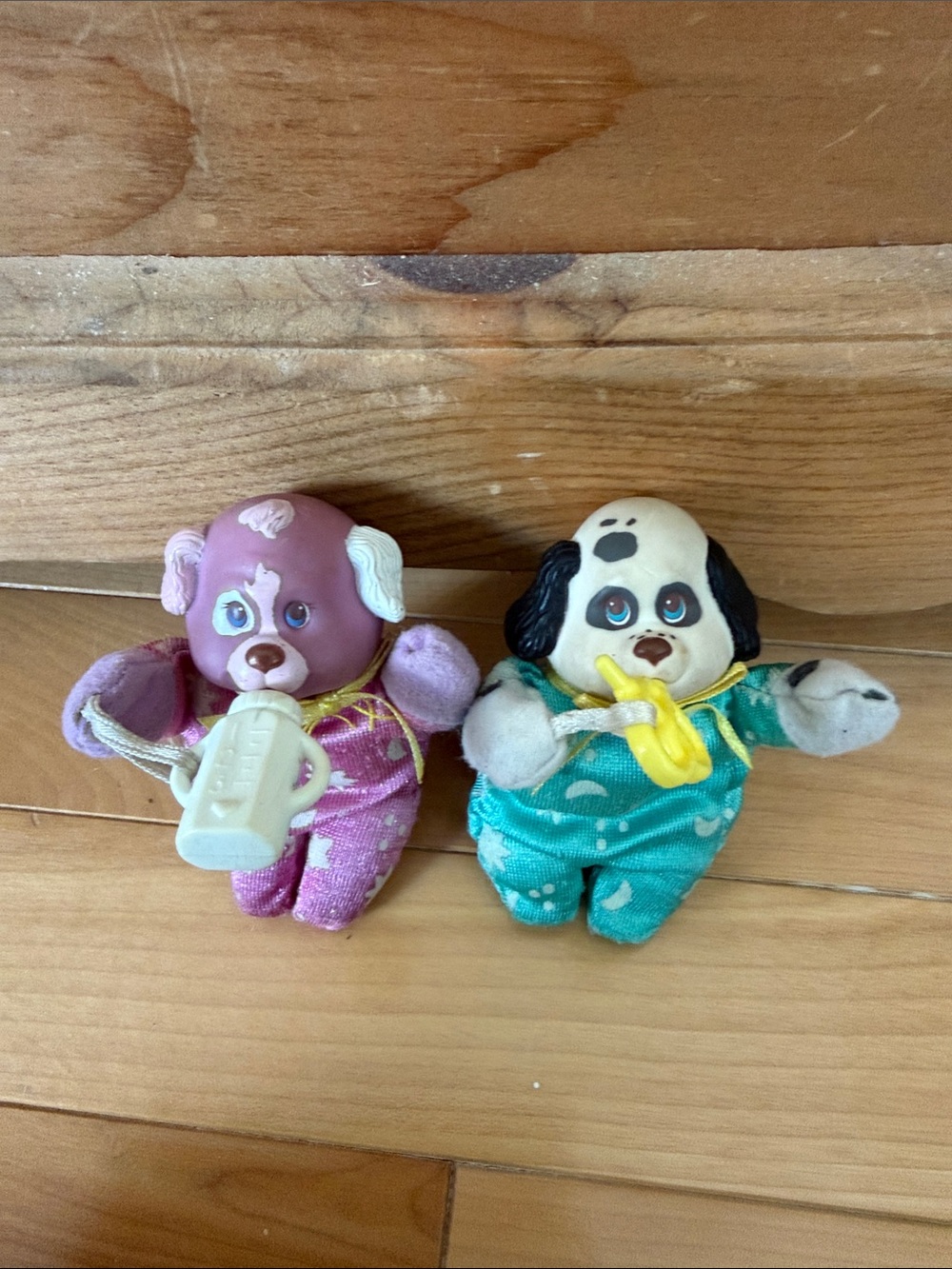 Plush Puppy & Puppy Teether Duo – Purple & Teal
